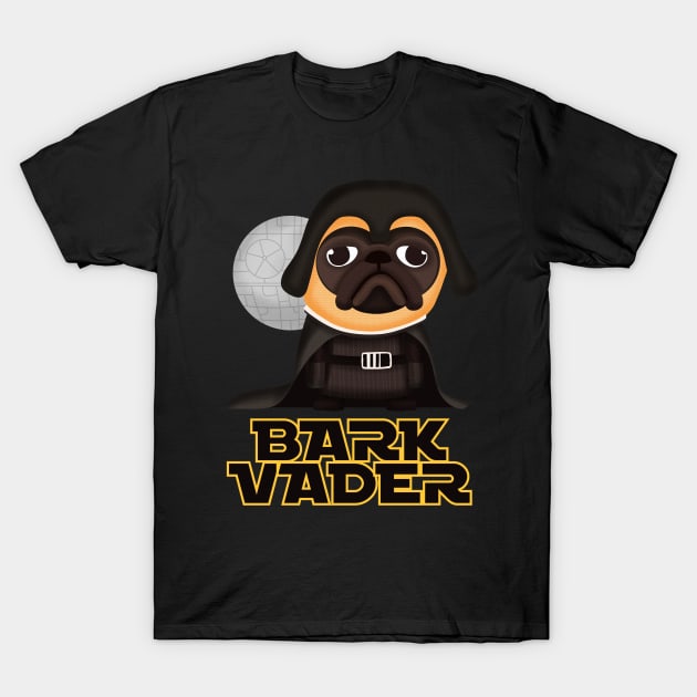 Bark Vader Dog T-Shirt by GiveMeThatPencil